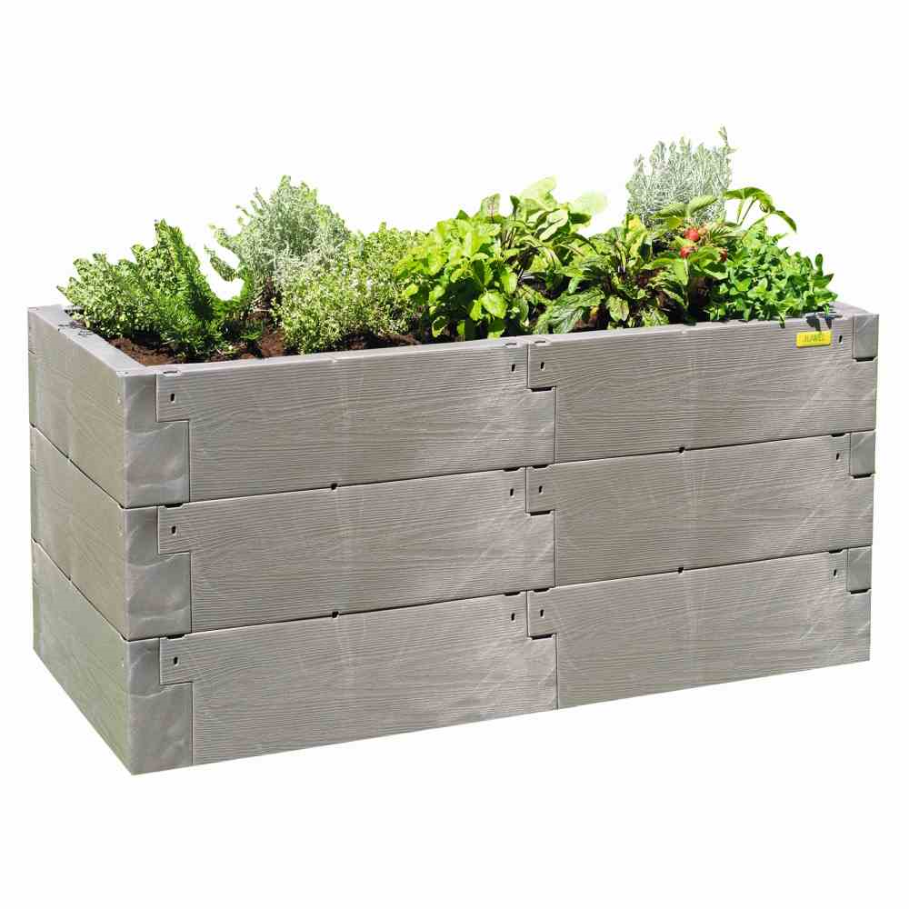 Hochbeet Timber 3-reihig nordic wood 130x60x60 cm