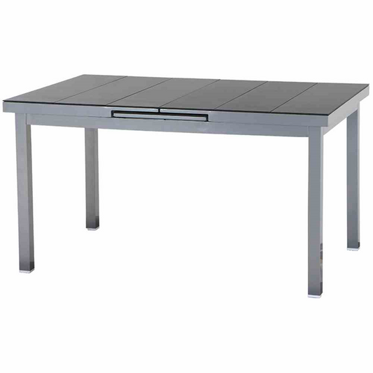 Siena Garden Ausziehtisch Torino, 140/180x90 cm silber