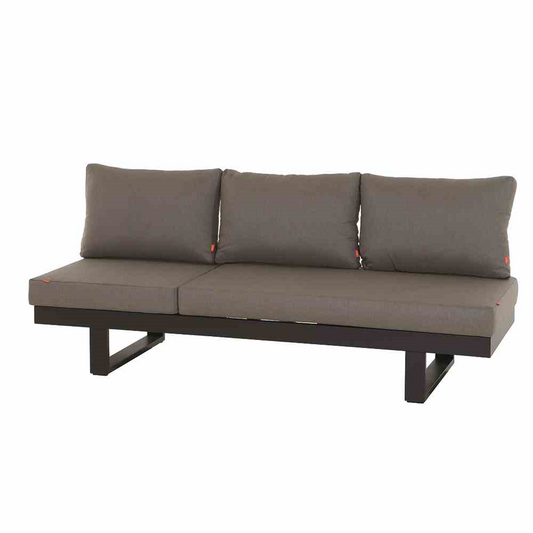 Siena Garden Avenia Loungbank 3-Sitzer anthrazit / taupe Aluminium