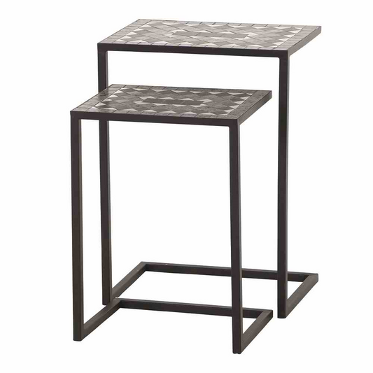 Siena Garden Como Mosaik 2tlg. Tischset I Stahl/Keramik