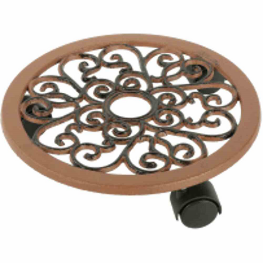 Siena Garden Pflanzenroller Guss 30 cm Gusseisen in braun