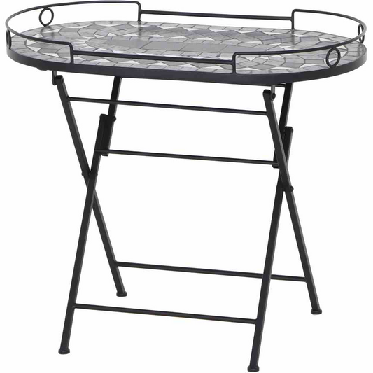 Siena Garden Como Serviertisch 41x67x60cm Stahl/Keramik