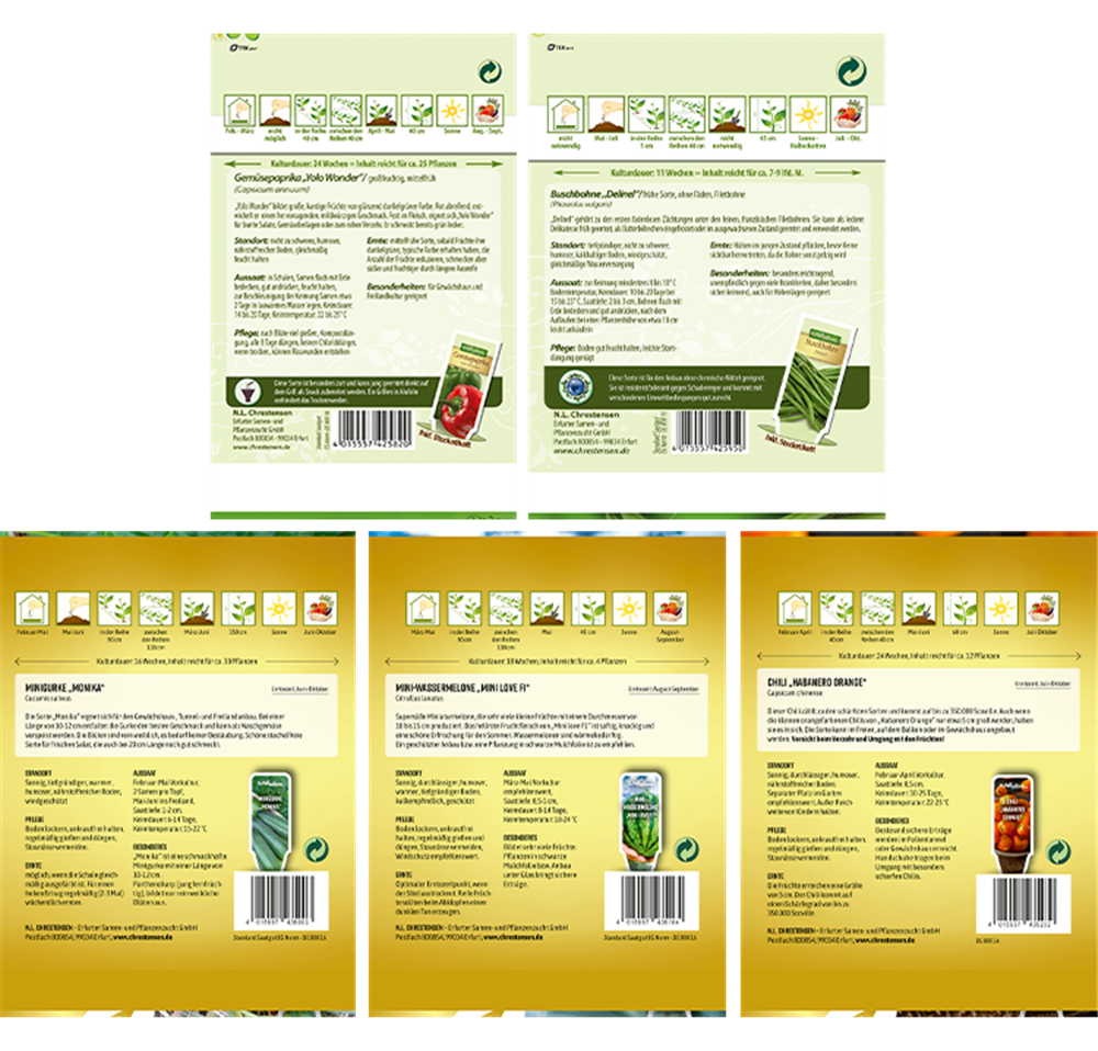 Saatgut Set 'Sonnenliebende Sorten'