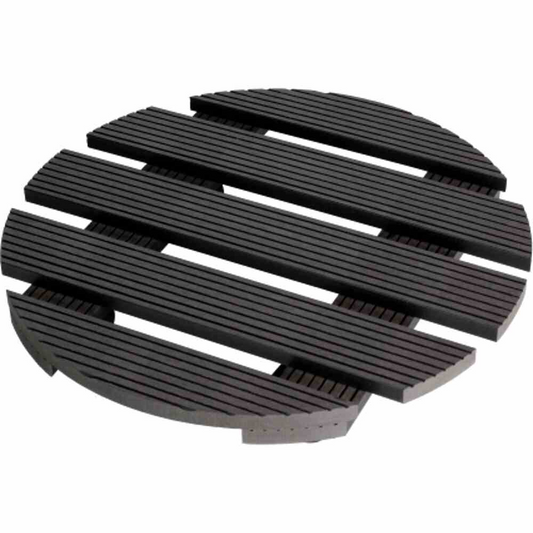 Siena Garden Pflanzenroller WPC, rund 30 cm, anthrazit