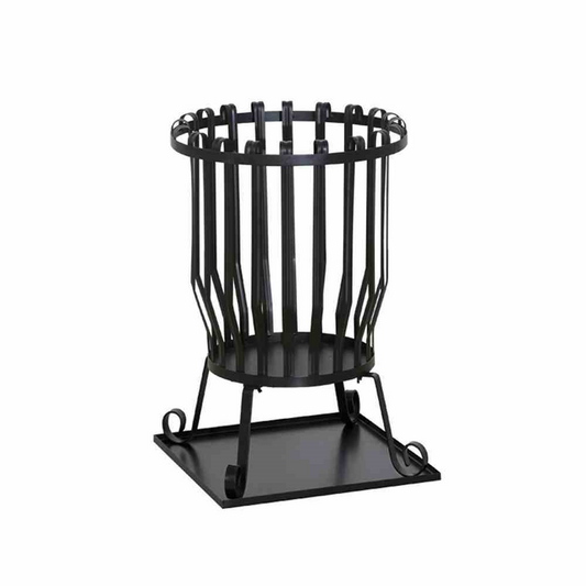 Siena Garden Feuerkorb Druma, Ø 43x63cm schwarz Stahl