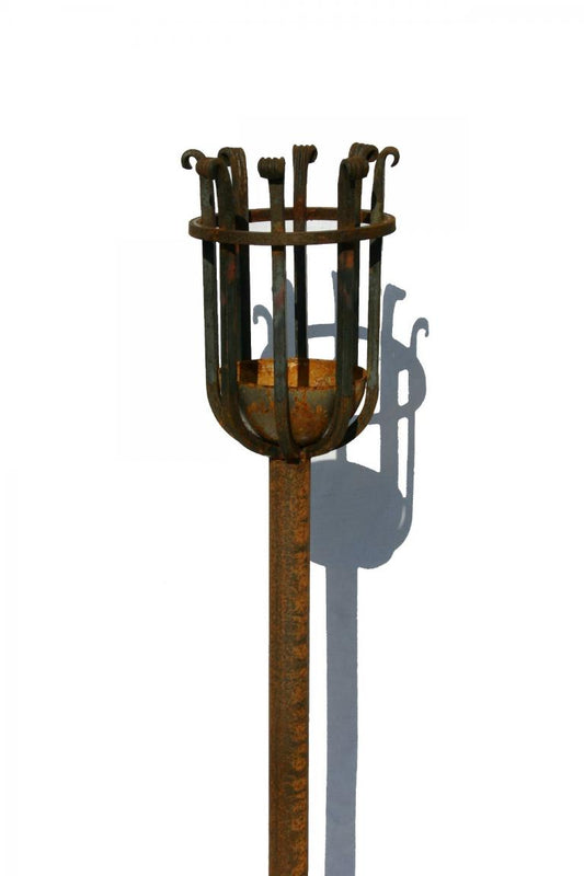 Gartenfakel Schmiedeeisen Schnörkel