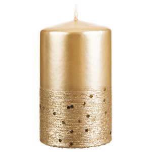 KERZE Stumpe "Agnes" 150/60, creamgold, 4 Stück