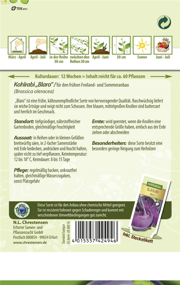 Kohlrabisamen 'Blaro'