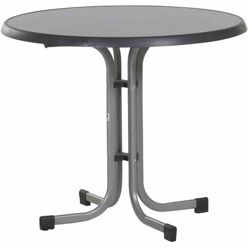 Sieger Gartentisch Mecalit Ø 86 H 72 cm schiefer-graphit