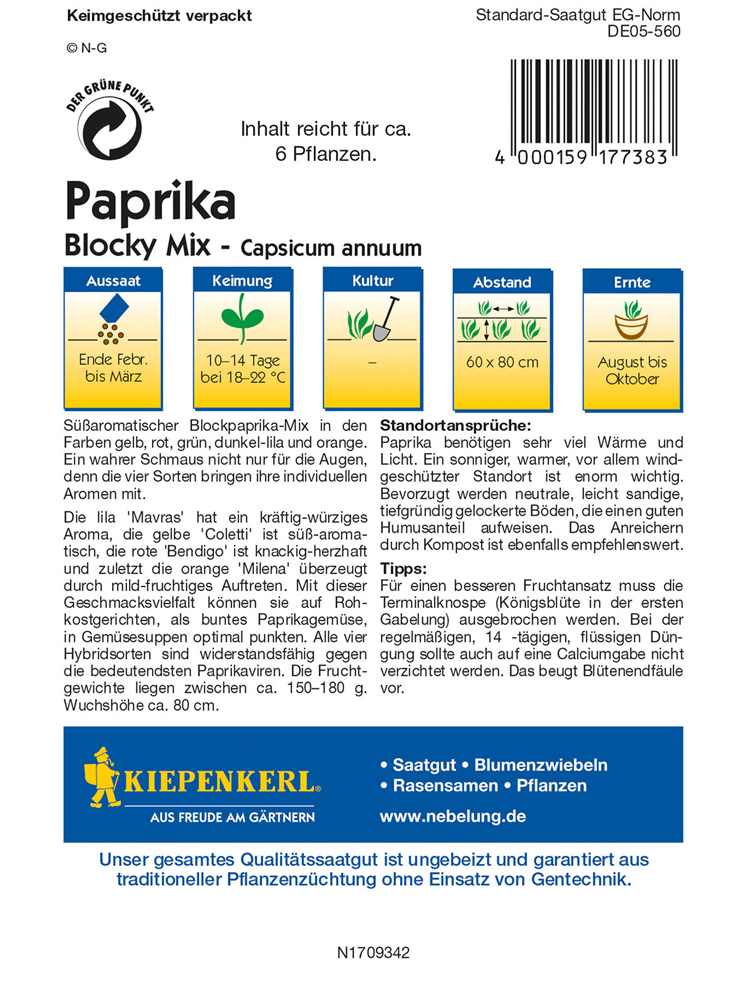 Blockpaprika 'Blocky Mix'