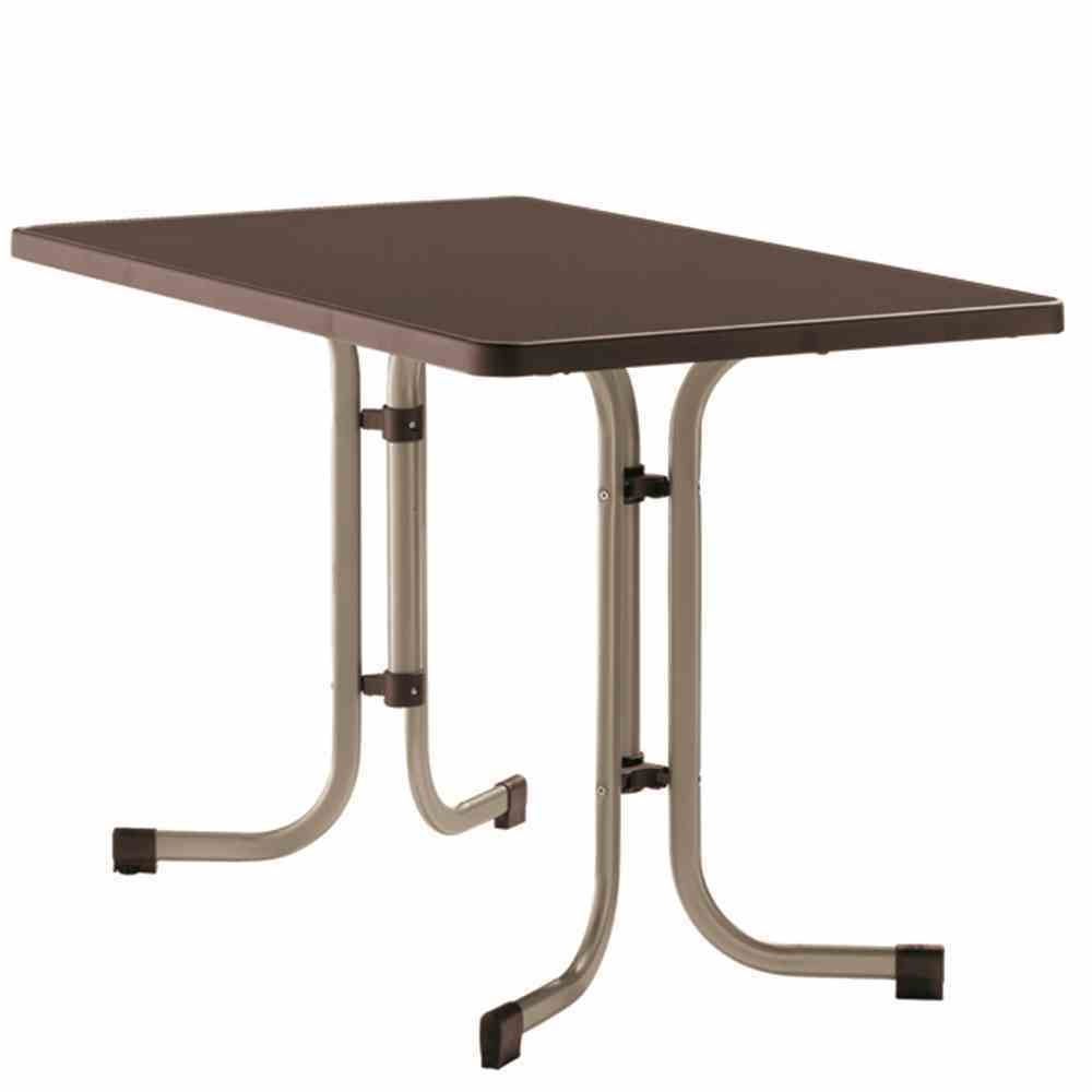 Sieger Klapptisch 115x70cm mocca Stahl