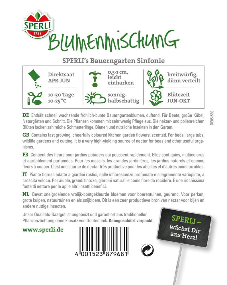 Blumenmischung 'Bauerngarten Sinfonie'