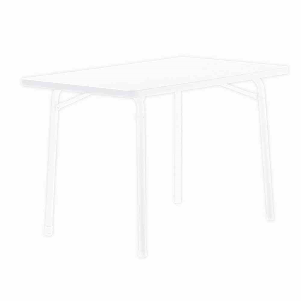 Sieger Gartentisch klappbar 115 x 70 cm weiß Stahl