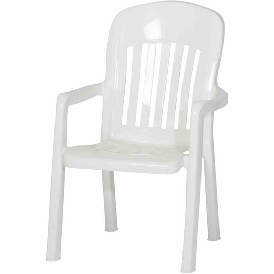 Sieger Stapelstuhl Comtesse weiß Kunststoff