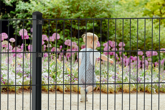 Doppelstabmattenzaun 103 x 251 cm, anthrazit, 6/5/6, Standard