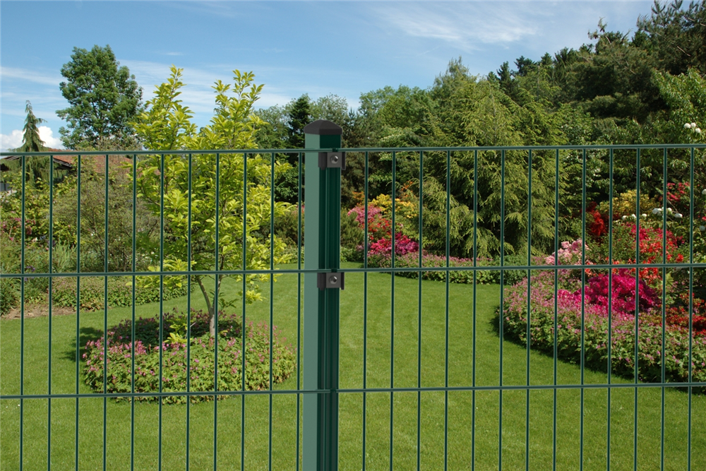 Doppelstabmattenzaun 103 x 251 cm, moosgrün, 8/6/8, Standard