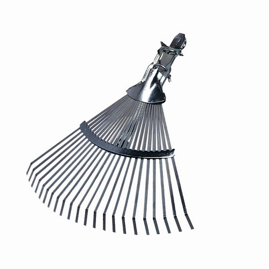 Siena Garden Fächerbesen Profi mit 22 Zinken 41 cm silber