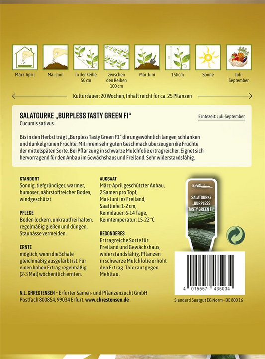 Gurkensamen 'Burpless Tasty Green F1'