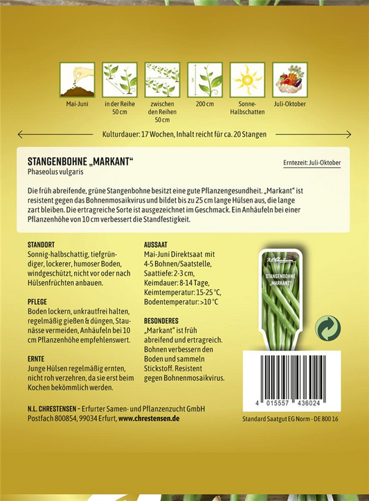 Stangenbohnensamen 'Markant'