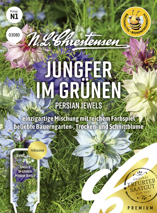 Jungfer im Grünen-Samen 'Persian Jewels'