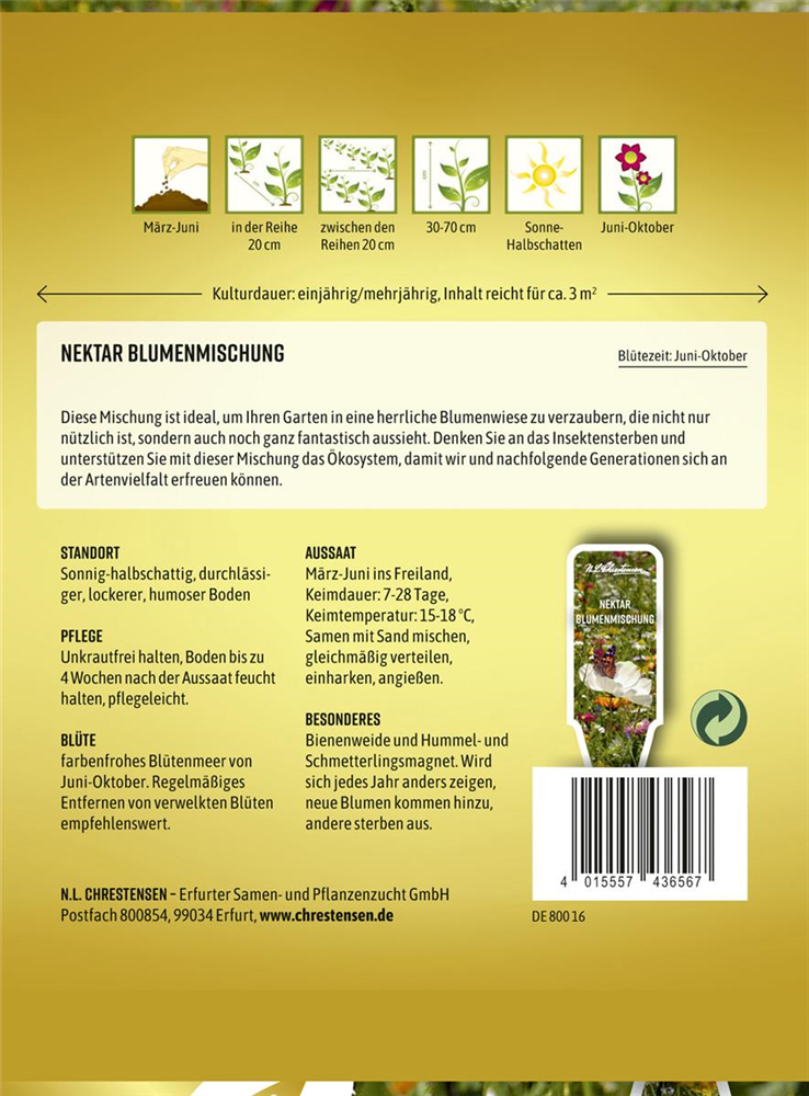 Nektar Blumenmischung-Samen