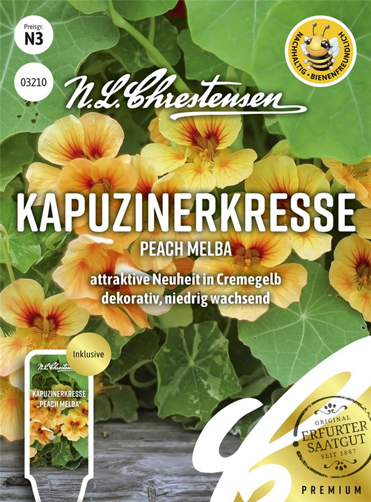 Kapuzinerkressesamen 'Jewel Peach Melba'