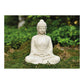 Buddha in Beige aus Poly, B19 x T13 x H23 cm