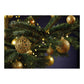 Weihnachtskugeln aus Kunststoff, 100er-Set, Gold Ø3/4/6cm (B/H/T) 23x35x12cm