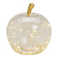 Apple with 30 LED lights, with timer, made of transparent glass (W/H/D) 22x24x22cm