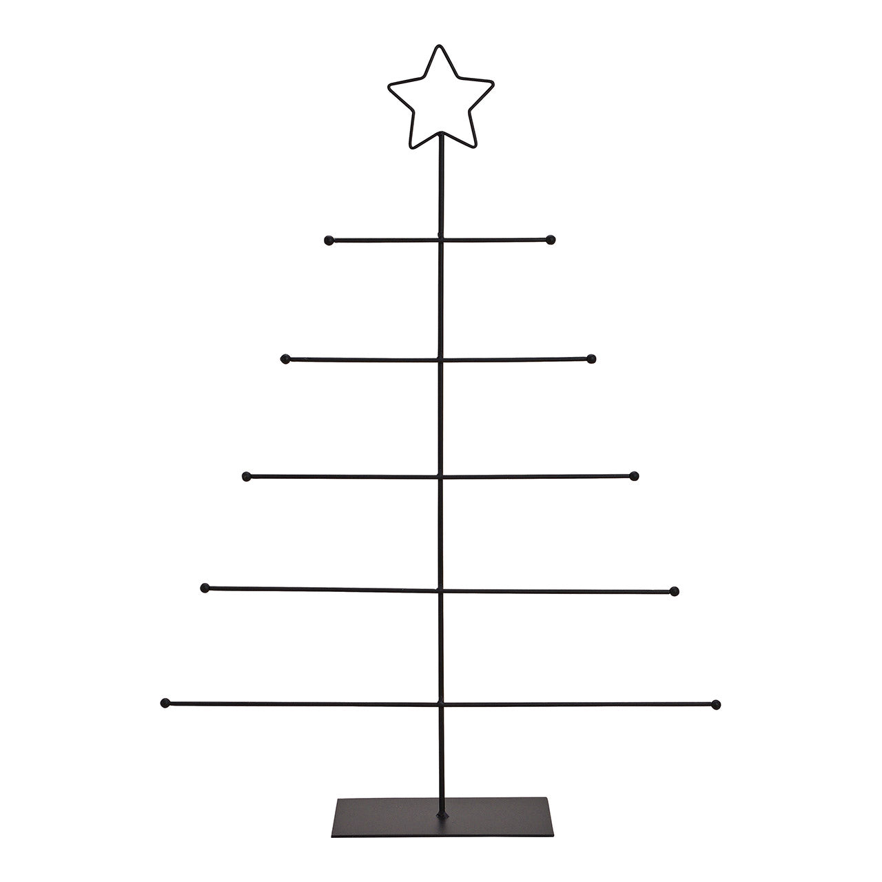 Display stand fir tree made of metal black (W/H/D) 43x60x8cm