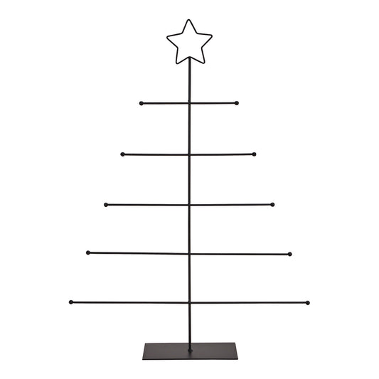 Display stand fir tree made of metal black (W/H/D) 43x60x8cm