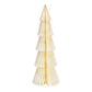 Display kerstboom Honeycomb met glitter van papier/karton wit (B/H/D) 14x40x14cm