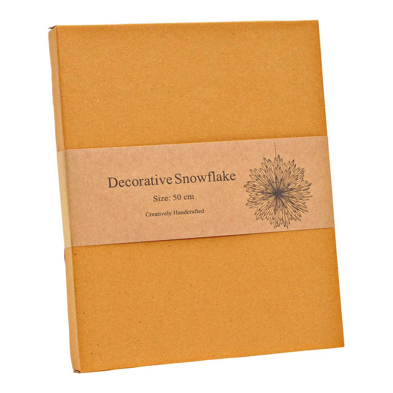 Leuchtschneeflocke aus Papier/Pappe weiß Ø50cm