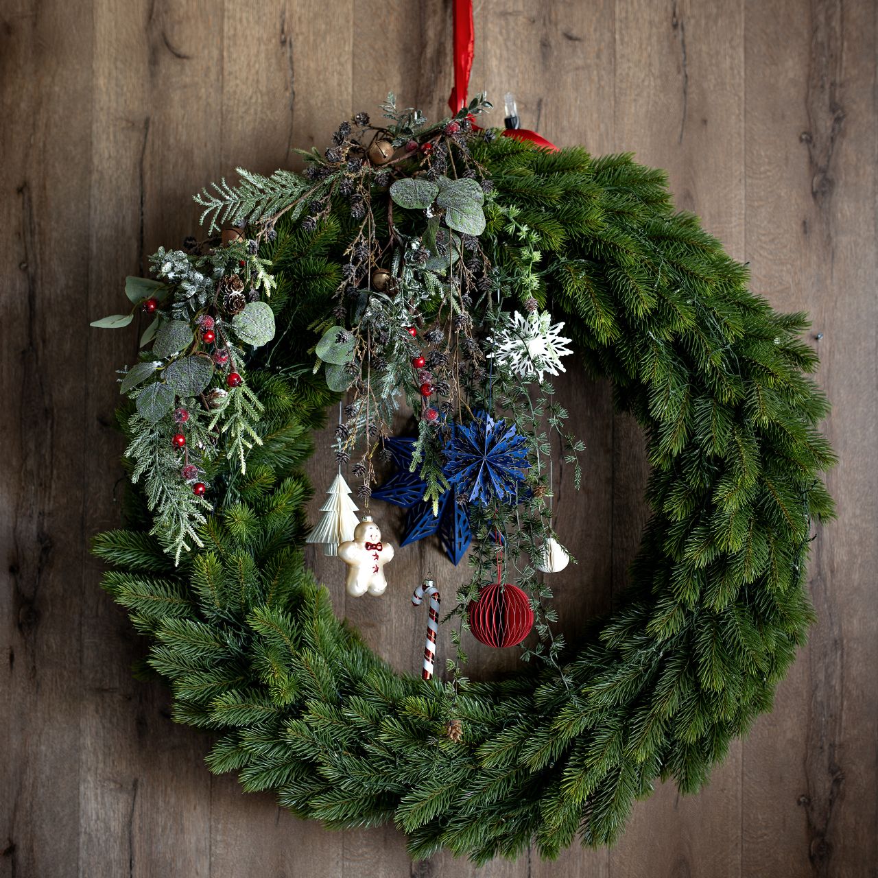 Weihnachtshänger Schneeflocke aus Papier/Pappe, 12er-Set (B/H/T) 10x10x2cm