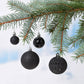 Weihnachtskugeln aus Kunststoff, 50er-Set, Schwarz Ø3/4/6cm (B/H/T) 23x18x12cm