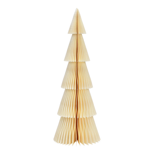 Display Tannenbaum Honeycomb aus Papier/Pappe weiß (B/H/T) 14x40x14cm