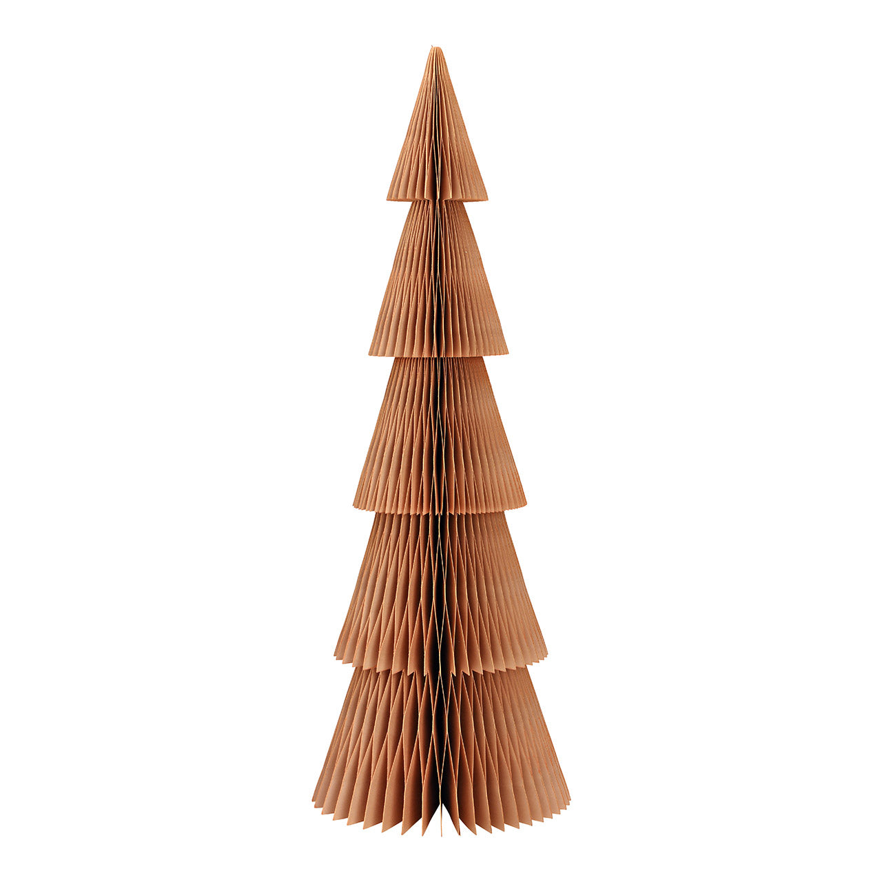 Display Tannenbaum Honeycomb aus Papier/Pappe beige (B/H/T) 20x60x20cm