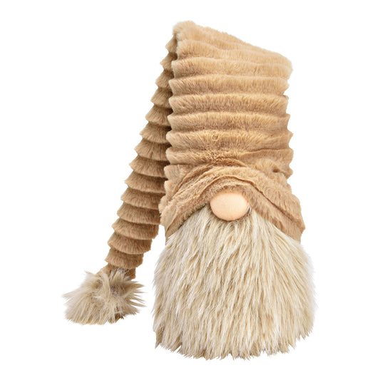 Zwerg aus Stoff beige (B/H/T) 18x23x13cm
