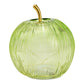 Deko Apfel mit 15er LED/Timer aus Glas, Grün (B/H/T) 16x17x16cm