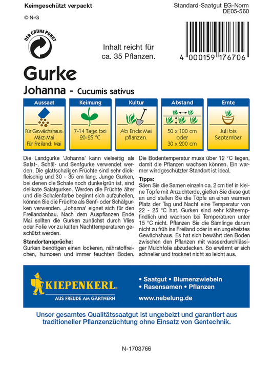 Salatgurke 'Johanna'