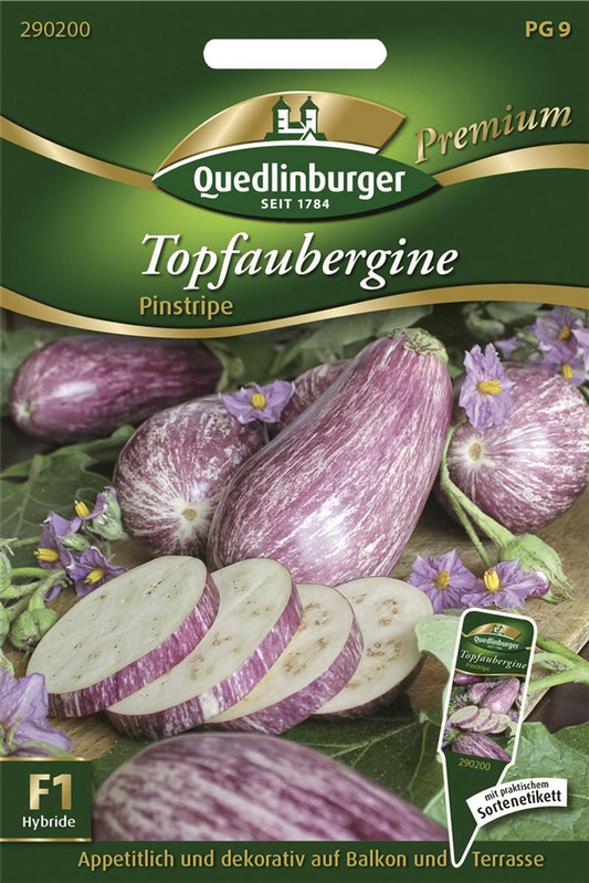 Auberginensamen 'Pinstripe F1'