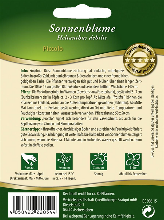 Sonnenblumensamen 'Piccolo'