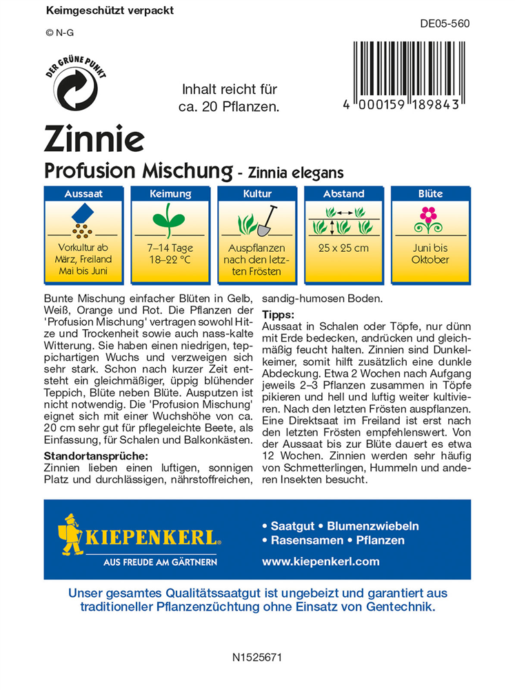 Haage-Zinnie 'Profusion'