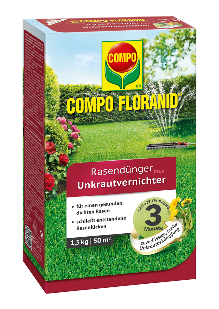 Compo FLORANID Rasendünger plus Unkrautvernichter