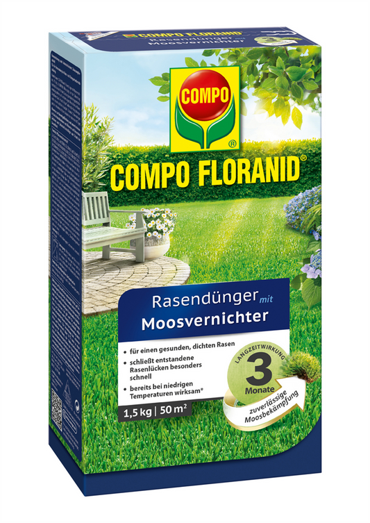 Compo FLORANID Rasendünger mit Moosvernichter