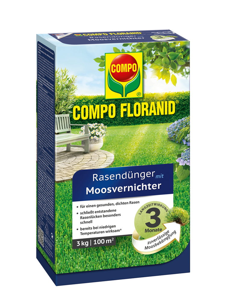 Compo FLORANID Rasendünger mit Moosvernichter