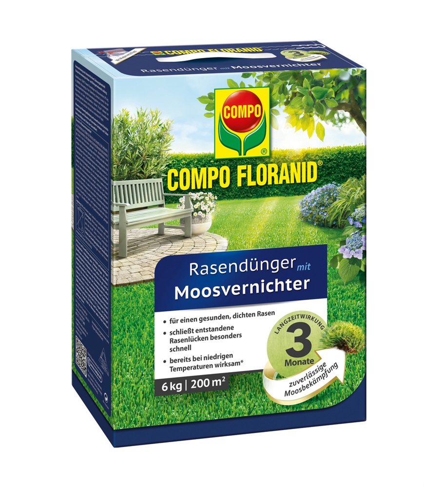 Compo FLORANID Rasendünger mit Moosvernichter