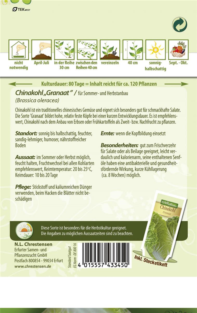 Chinakohlsamen 'Granaat'