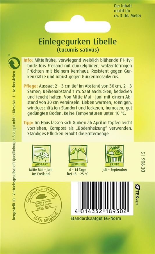 Gurkensamen 'Libelle F1'