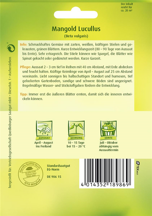Blatt-Mangoldsamen 'Lucullus'